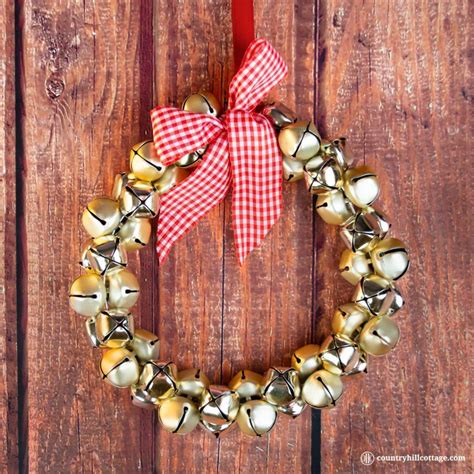Add a touch of sparkle and magic to your winter decor with a witch-themed jingle bells wreath.
